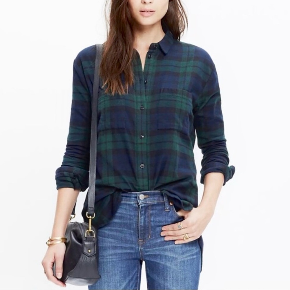 Madewell Flannel Button Front Shirt